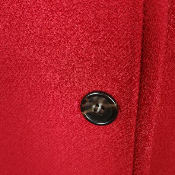 J.Crew Classic Lady Day Coat in Italian Double-cloth Wool with Thinsulate Red 0 - Picture 14 of 15